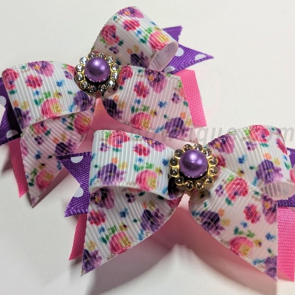 Rainbow Leopard Print Grosgrain Ribbon - 5/8