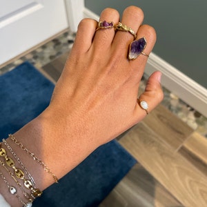 Customer photo from melissa, Raw Crystal Ring Mystery Box! 3 Ring Set