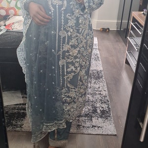 Pakistani Indian Mehndi Wedding Dresses Clothes Embroidery - Etsy