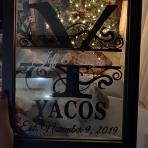 Personalized Floating Frame Split Letter, Wedding Gift, Anniversary ...