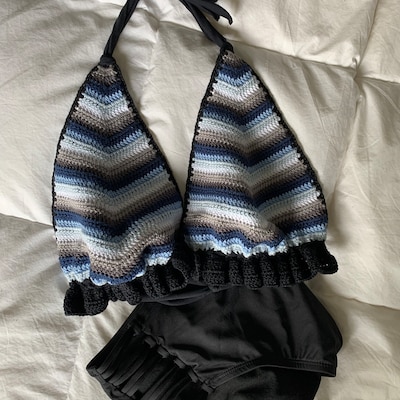 Remy Ruffle Bikini Top Crochet Pattern Adjustable, Beginner Friendly ...