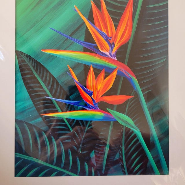 Bird of Paradise Artwork - Etsy