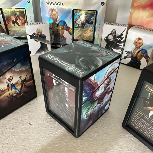 Magic the Gathering Deck Box - Final Fantasy - Sephiroth - Etsy