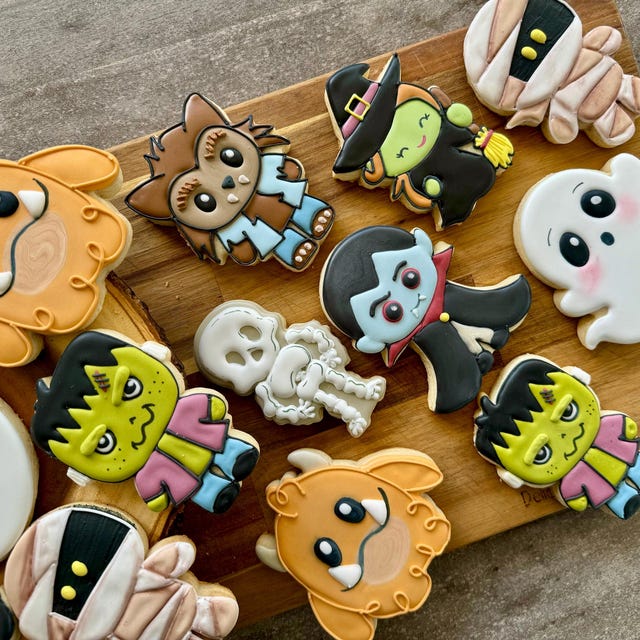 Halloween Monsters Cookie Cutter Set - Frankenstein, Ghost, Mummy