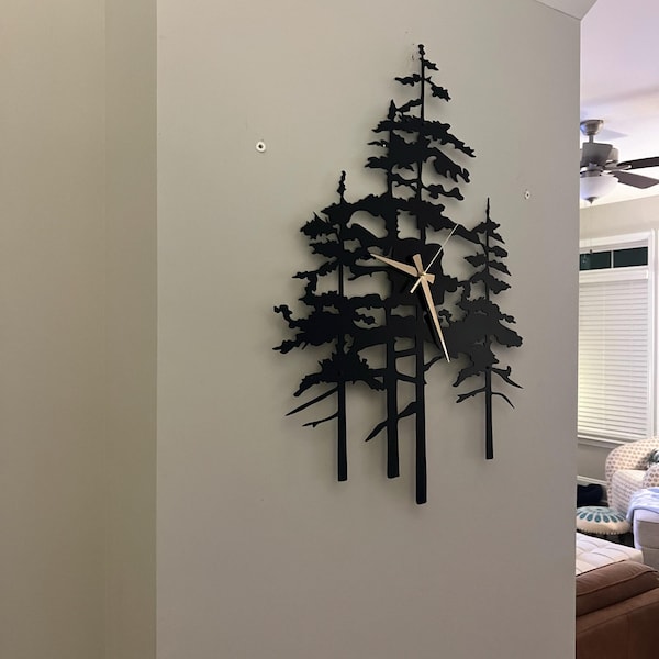 Modern Luxury Style Metal Wall Art, Black Metal Wall Decor, Geometric ...