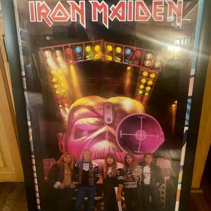 Original Vintage 1987 Iron Maiden Somewhere in Time POSTER Russ