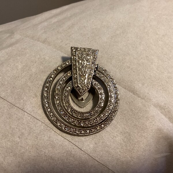 Juliana aka DeLizza & Elster Broche feuille en hématite et strass - France