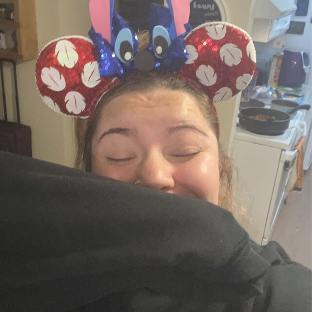 CLGIFT Disney Minnie Maus Ohren Kopfband – Handgefertigt, Mit Pailletten, In Verschiedenen Farben Wie Rot-gold & Regenbogen-Glitzer
