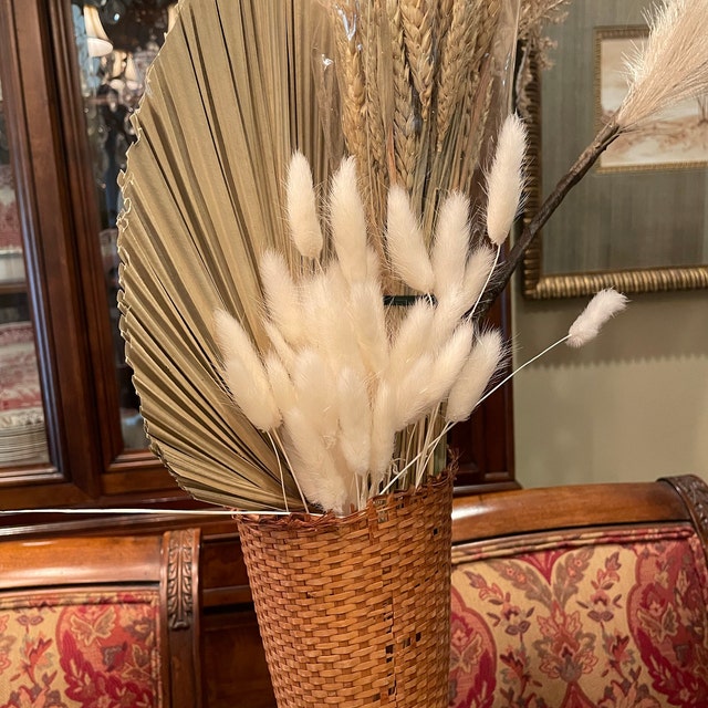 Boho Décor,Pampas Grass,50Pcs 45cm Natural Real Bunny Tails Pampas Grass Dried Flower Bouquet Wedding Christmas Decoration Style 1