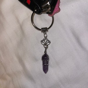 Crystal Key Chain/ Gemstone Charm Keychains/ Mix N Match - Etsy