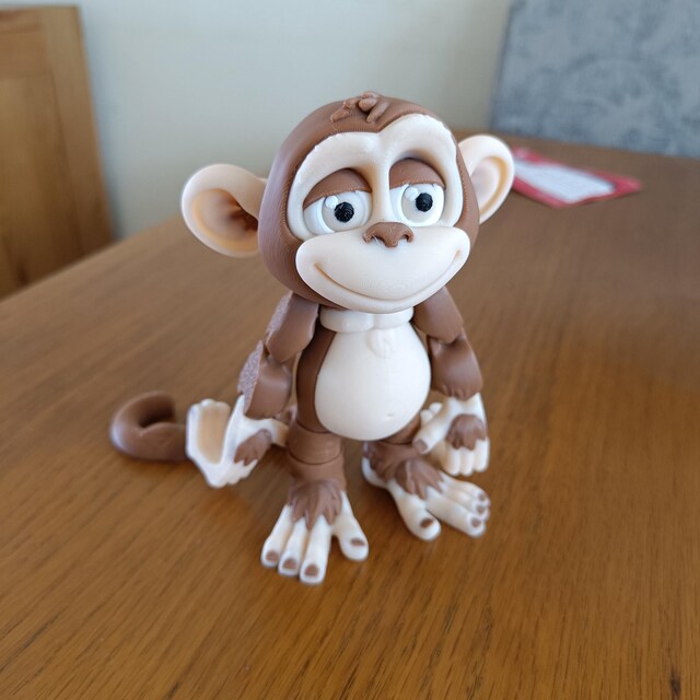 Cute Articulating Monkey – Stands Upright, Hangs by Tail or Hand