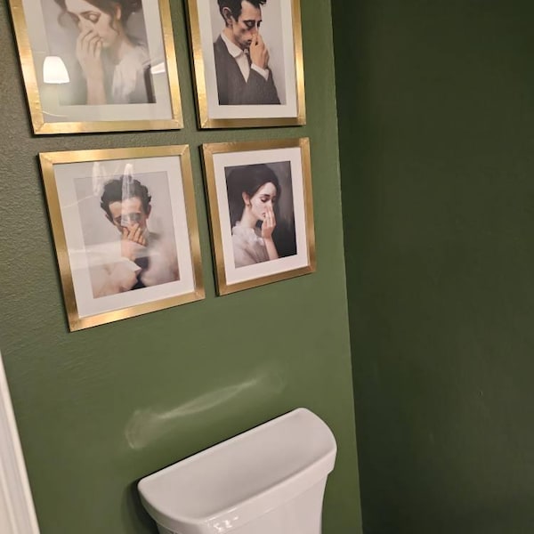 Funny Bathroom Art Print Set, Toilet Humor Decor, Classical Vintage ...