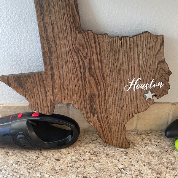 Texas Shape Rustic Texas State Shape Wood Sign Cutout Wall Art. Modern Rustic, Farmhouse ...