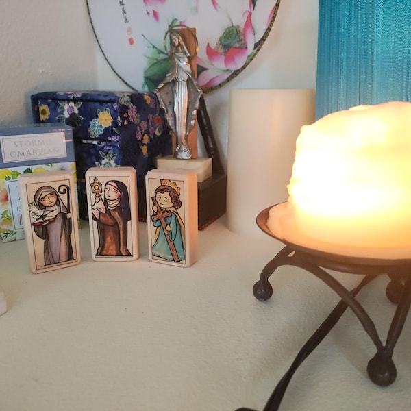 3 Patron Saint Blocks of Your Choice With Gift Bag // 300+ Saints to ...
