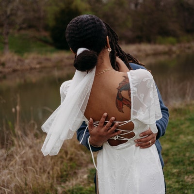 Blush Poly Stretch Satin Ceremony