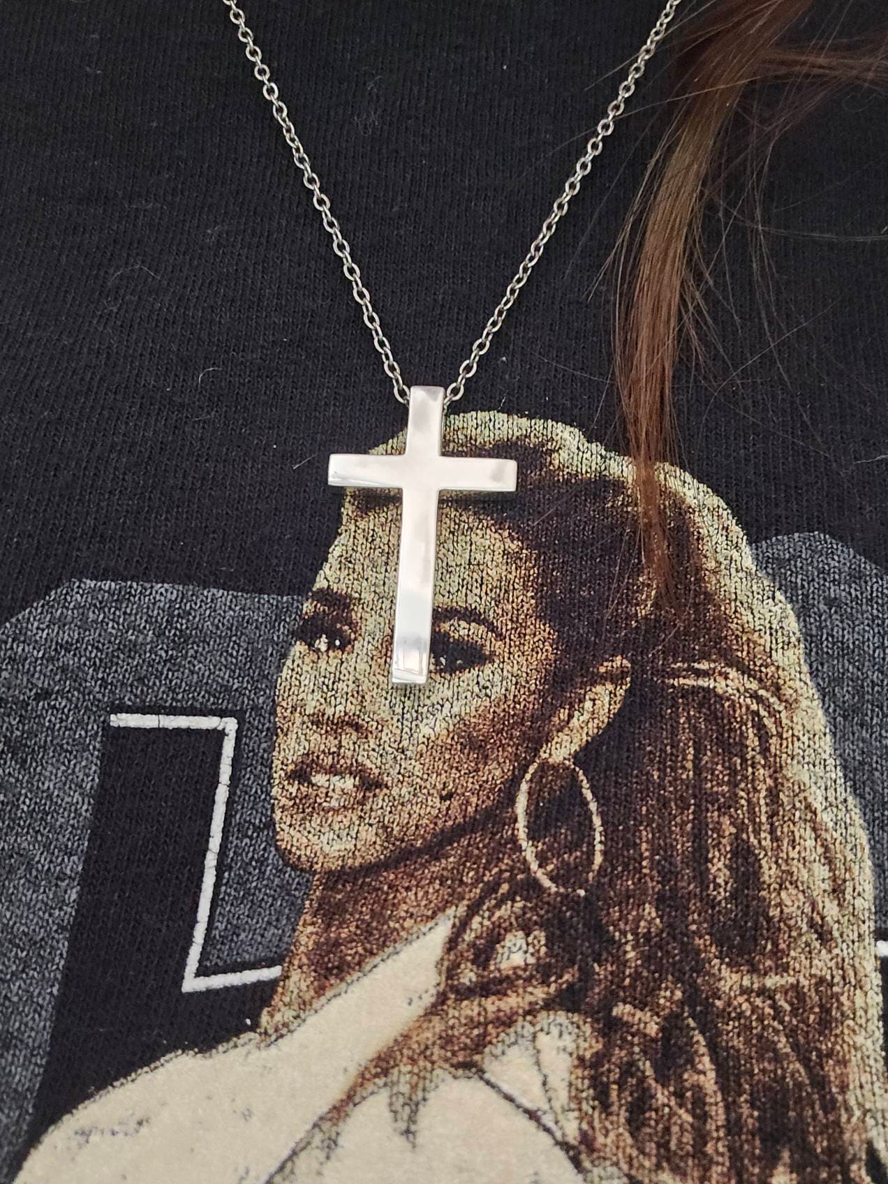 Personalized Cross Necklace in Gold / Silver / Rose Gold, Custom Bible Verse and Name Engraving, Religious Jewelry Gift for her