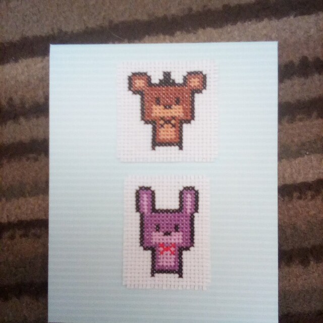 FNAF 1 Animatronics Cute Cross Stitch Pattern PDF Digital -  Denmark