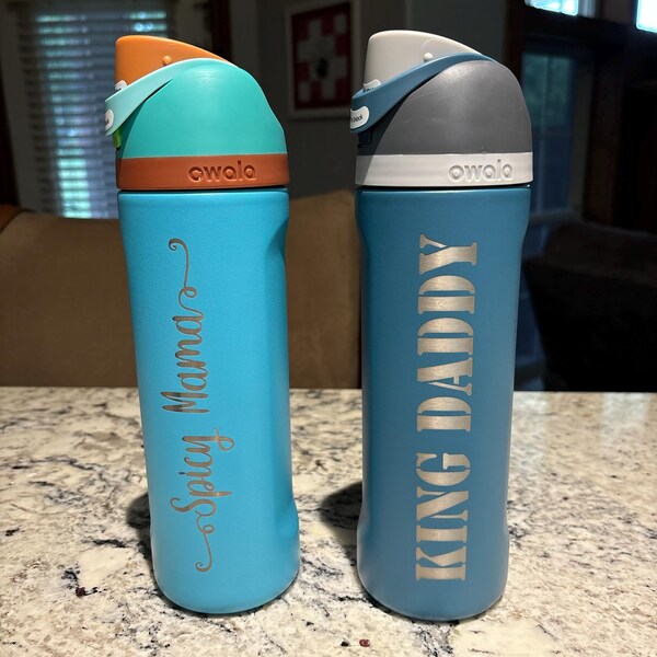 Personalized Owala Freesip 24oz Bottle – Custom Laser Engraved Water ...