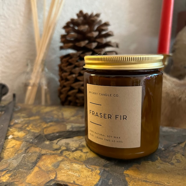 Frasier Fir Pinecone-Shaped Candle with Tray — The Shops at Mount Vernon