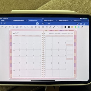 All-in-One Digital Planner 2024, 2025, 2026, Digital Planner, Digital Journal, Digital Goodnotes Template, Weekly, Daily Planner, Notability