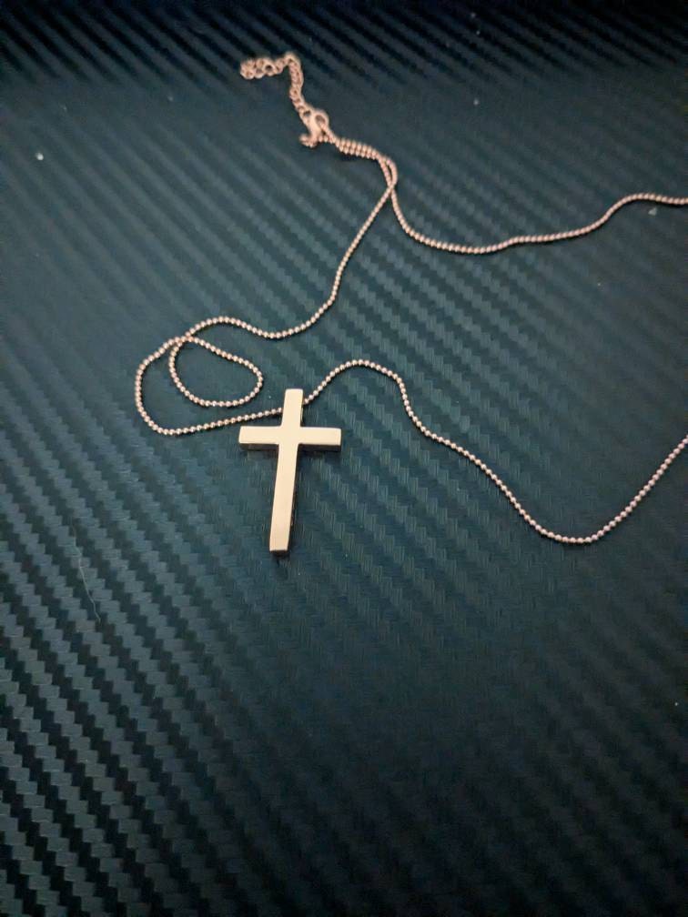 Personalized Cross Necklace in Gold / Silver / Rose Gold, Custom Bible Verse and Name Engraving, Religious Jewelry Gift for her