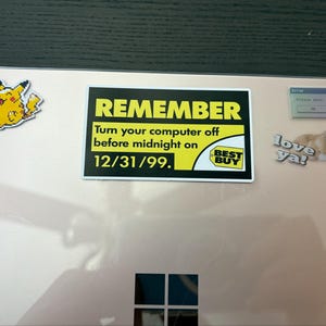 Y2K Best Buy Parody Sticker, Remember Y2K, (5 PACK) BOGO - Etsy