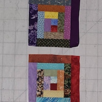 Tiny Log Cabin FPP Quilt Block PDF Pattern || Five Size Options ...