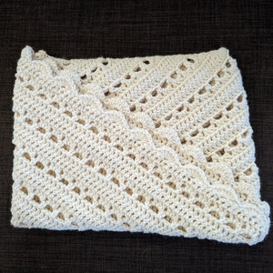 Crochet Pattern Stitch Chart / Lacy Summer Shawl / Easy Scallop Wrap ...