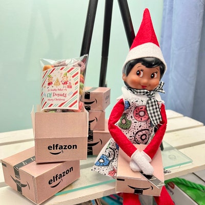 Christmas Elf Sized Elfazon Boxes amazon Elf Prop Idea Digital Download