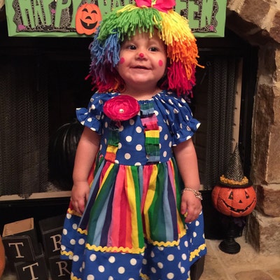 Clown Dress, Clown Costume, Circus Clown Costume, Clown Birthday Outfit ...