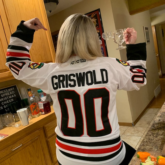 90s Clark Griswold 00 Movie Hockey Sweater Jersey Hip hop Jersey