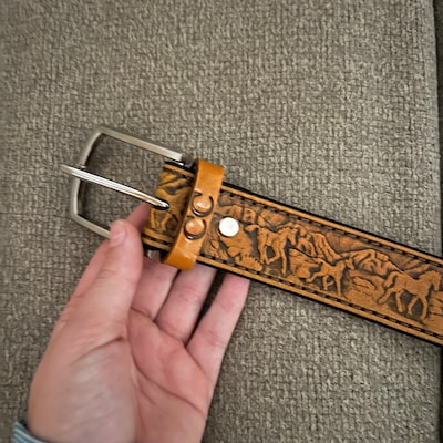 personalized western belts