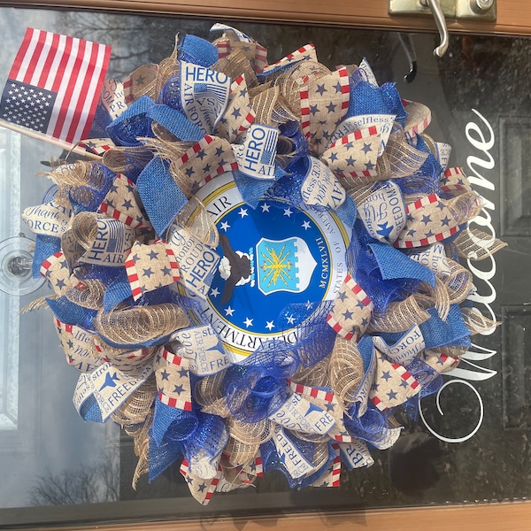 Air Force Ribbon, Blue Air Force Ribbon, Military Ribbon, Patriotic ...