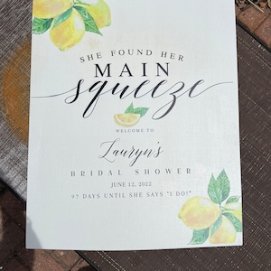 EDITABLE She Found Her Main Squeeze Lemon Bridal Shower Welcome Sign ...