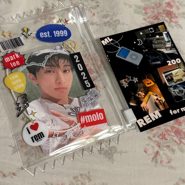 REM PVC Trinket Pouch: Mark Lee NCT Photocard Holder - Etsy