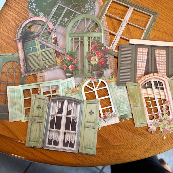 Paper Windows, Doors Stickers, Borders, Paper Frames, Die Cuts, Junk ...