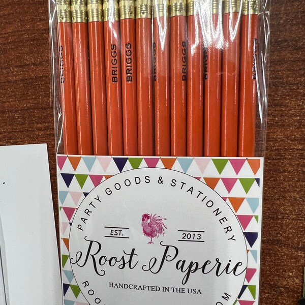 Custom Pencils Personalized Pencils Set of 12 Pencil Set Teacher Gift ...