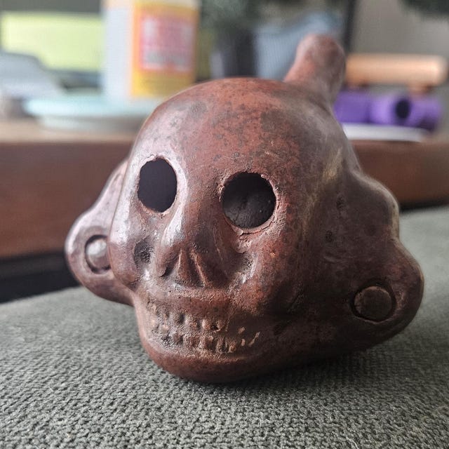 Hand Crafted Aztec Maya Skull Death Whistle - Etsy 日本