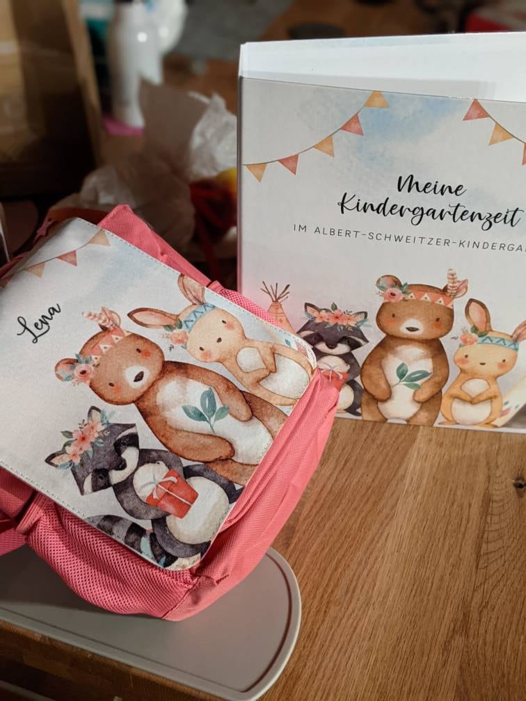 Kindergartenordner Indianer mit Namen, Ordner personalisiert, Sammelordner, Portfolio, Kindergartenmappe, Sammelmappe