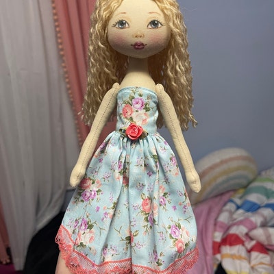 Little 12 Stuffed Rag Doll Without Clothes Handmade Rag Doll - Etsy