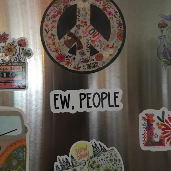 Ew People Sticker, Funny Sticker, Ew People Laptop Decals, Tumbler ...