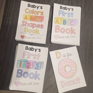 Baby Shower ABC Book Template Personalized Printable Baby - Etsy
