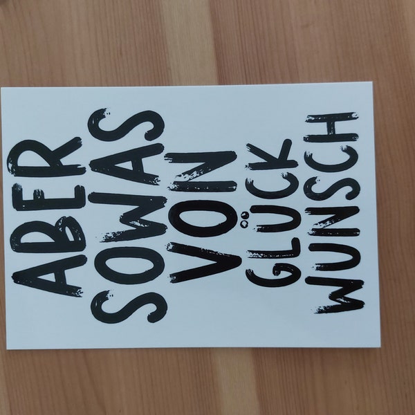 Geburtstagskarte Aber SOWAS von GLÜCKWUNSCH Geschenk Freunde Geburtstag Etsy.de