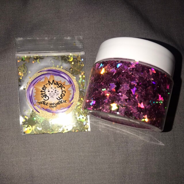 SASSY PINK HOLO Butterflies - 4mm Glitter Shapes / 1/2 oz. Jar / Opaqu –  Glitter-Magic.com