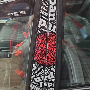 Japan Flag Car Door B-pillar Stickers: JDM Vinyl Decals - Etsy