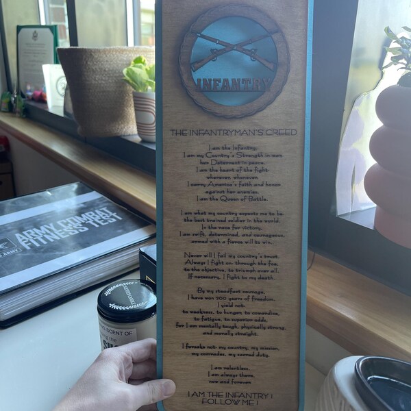 Custom Nco Creed Plaque Etsy