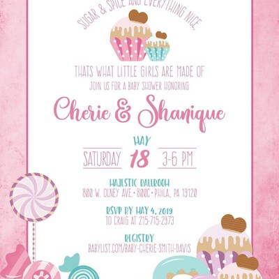 Candy Shoppe Invitation Sweet Shoppe Party Cupcake - Etsy