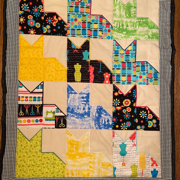 ITH Cat Quilt Block Machine Embroidery Design (4x4, 5x5, 6x6 & 8x8) - Etsy