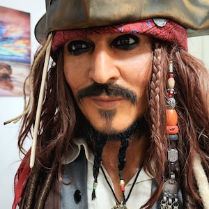 Perles De Cheveux Style Jack Sparrow - Accessoire Pirate Noir Et Or Pour Perruque Ou Coiffure Halloween Noël