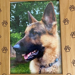 Personalized Engraved // German Shepherd // Picture Frame 